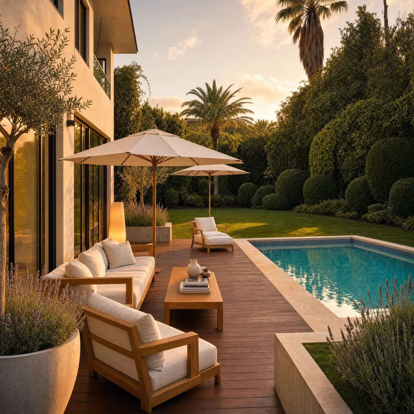 Garten & Pool nachher